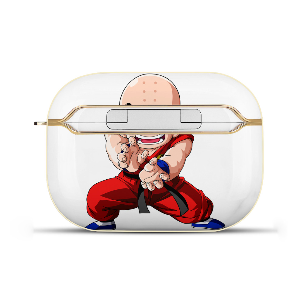 （画像用） ドラゴンボール クリリン DRAGON BALL krillin 【AirPods Pro用】ハードシェル保護ケース｜耐衝撃・防指紋・カラビナ付き商品仕様