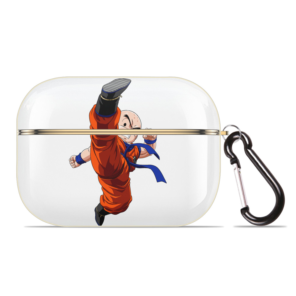 （画像用） ドラゴンボール クリリン DRAGON BALL krillin 【AirPods Pro用】ハードシェル保護ケース｜耐衝撃・防指紋・カラビナ付き商品仕様