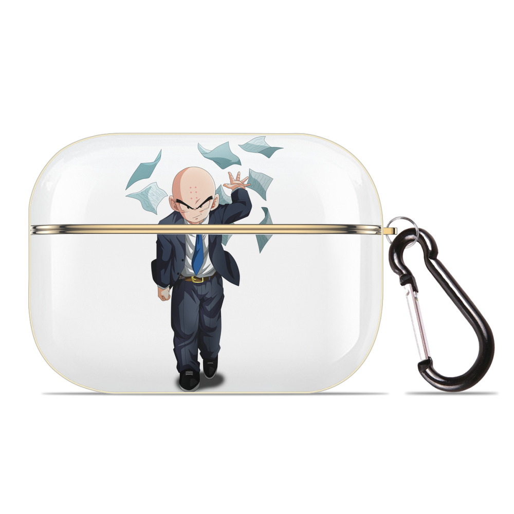 （画像用） ドラゴンボール クリリン DRAGON BALL krillin 【AirPods Pro用】ハードシェル保護ケース｜耐衝撃・防指紋・カラビナ付き商品仕様