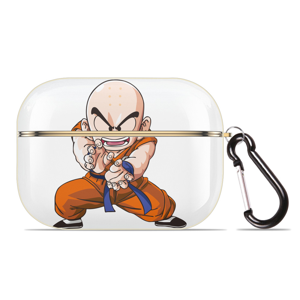 （画像用） ドラゴンボール クリリン DRAGON BALL krillin 【AirPods Pro用】ハードシェル保護ケース｜耐衝撃・防指紋・カラビナ付き商品仕様