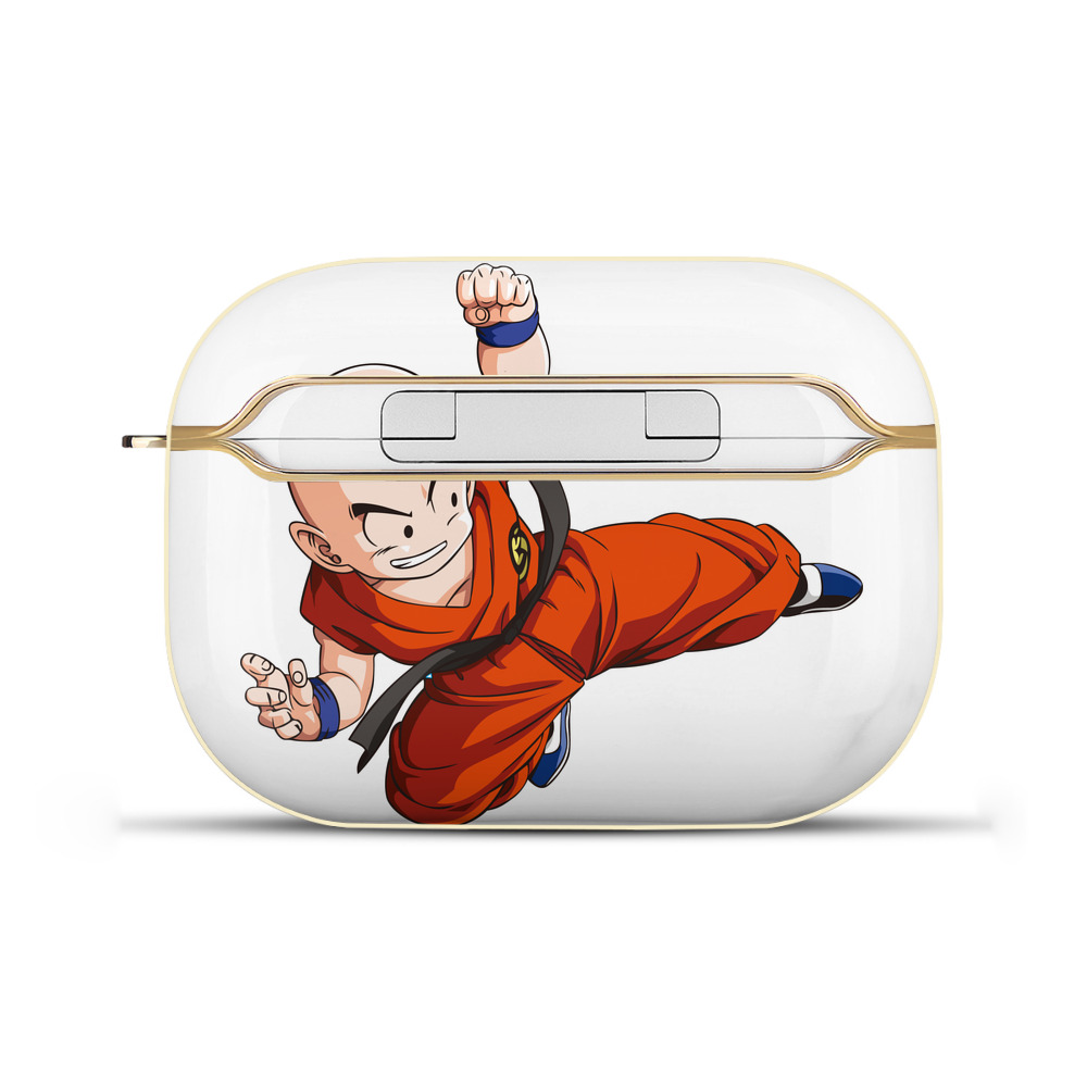 （画像用） ドラゴンボール クリリン DRAGON BALL krillin 【AirPods Pro用】ハードシェル保護ケース｜耐衝撃・防指紋・カラビナ付き商品仕様