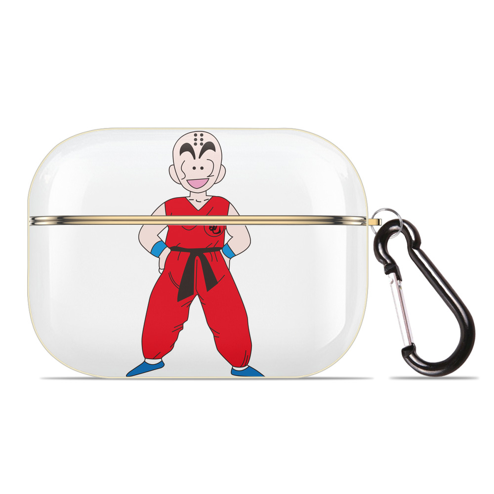 （画像用） ドラゴンボール クリリン DRAGON BALL krillin 【AirPods Pro用】ハードシェル保護ケース｜耐衝撃・防指紋・カラビナ付き商品仕様