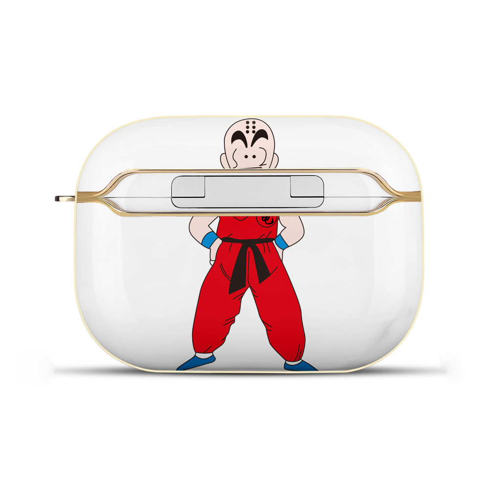 （画像用） ドラゴンボール クリリン DRAGON BALL krillin 【AirPods Pro用】ハードシェル保護ケース｜耐衝撃・防指紋・カラビナ付き商品仕様
