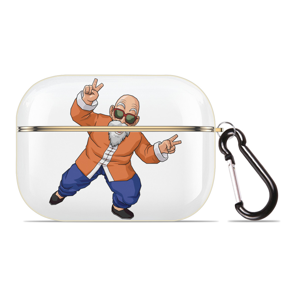 （画像用） ドラゴンボール 亀仙人（かめせんにん） DRAGON BALL Master Roshi Kame Sennin 【AirPods Pro用】ハードシェル保護ケース｜耐衝撃・防指紋・カラビナ付き商品仕様