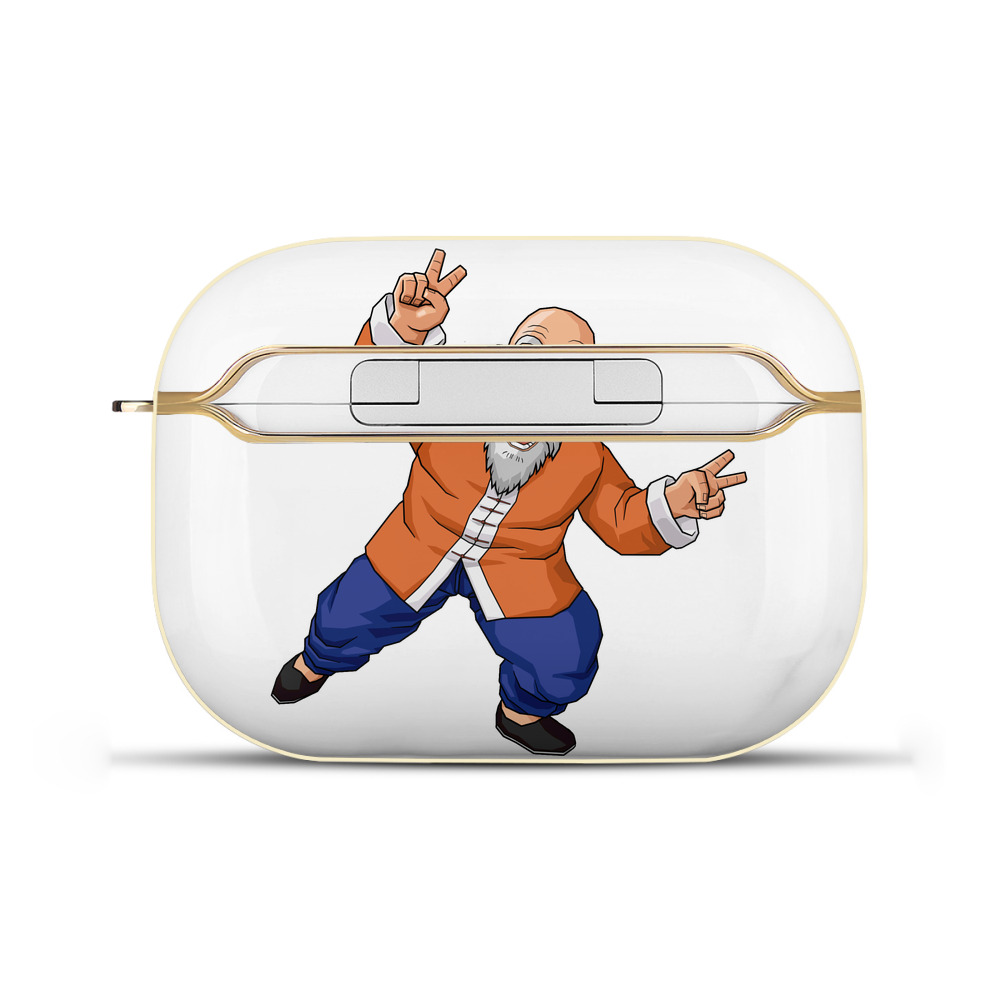 （画像用） ドラゴンボール 亀仙人（かめせんにん） DRAGON BALL Master Roshi Kame Sennin 【AirPods Pro用】ハードシェル保護ケース｜耐衝撃・防指紋・カラビナ付き商品仕様