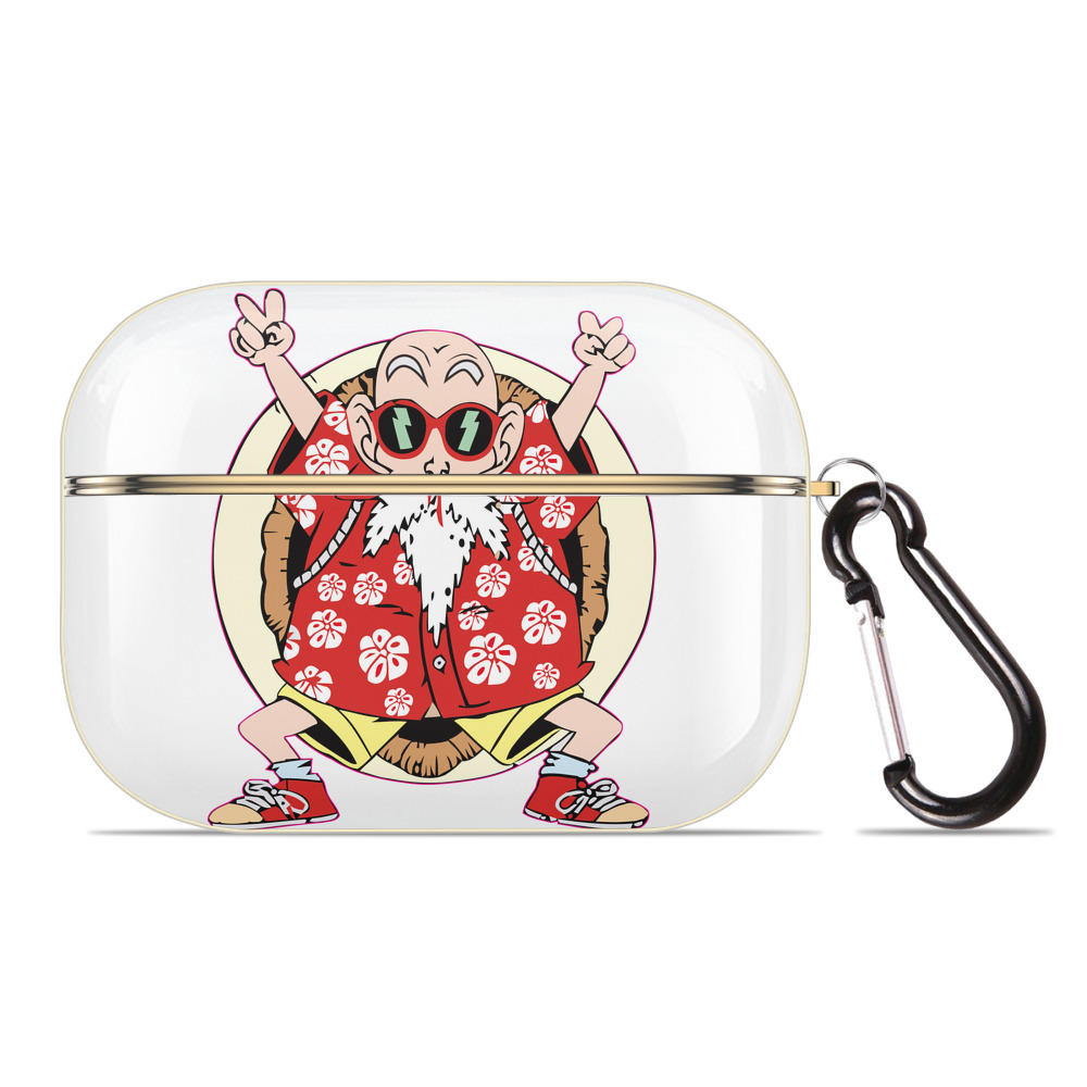 （画像用） ドラゴンボール 亀仙人（かめせんにん） DRAGON BALL Master Roshi Kame Sennin 【AirPods Pro用】ハードシェル保護ケース｜耐衝撃・防指紋・カラビナ付き商品仕様