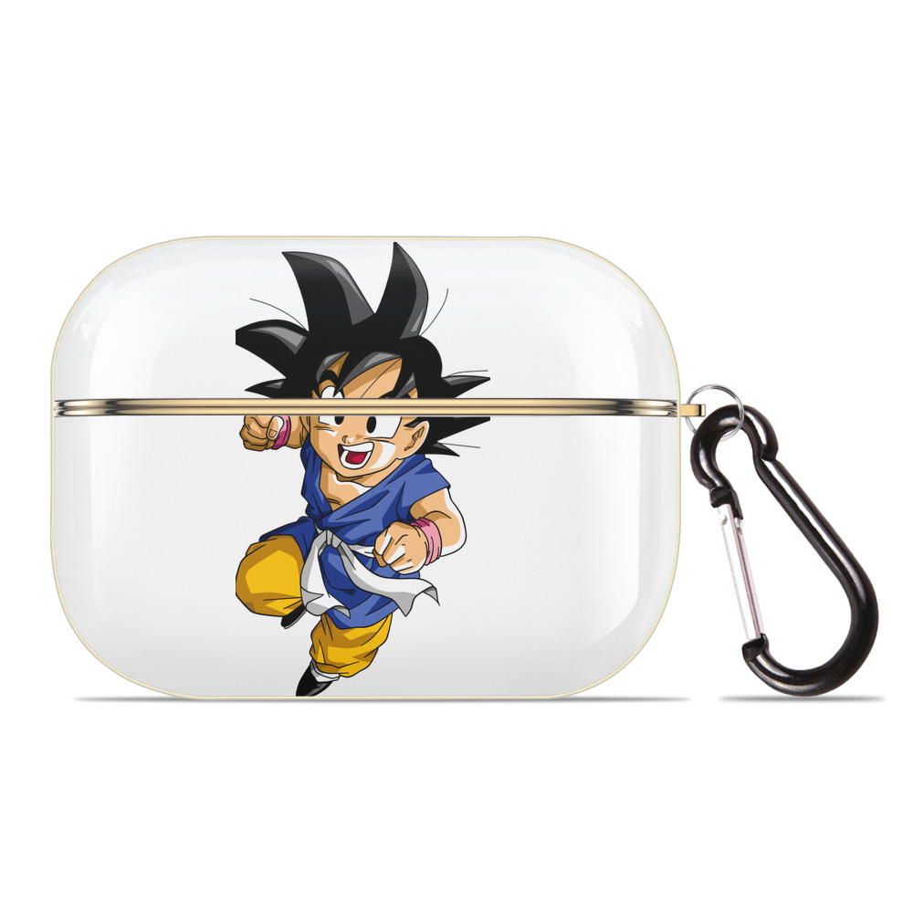 （画像用） ドラゴンボール 孫悟天 そん ごてん DRAGON BALL Son Goten 【AirPods Pro用】ハードシェル保護ケース｜耐衝撃・防指紋・カラビナ付き商品仕様