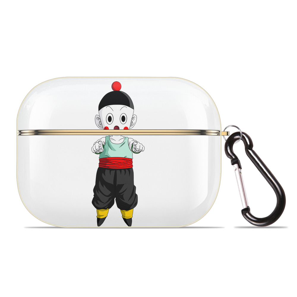 （画像用） ドラゴンボール 餃子（チャオズ）DRAGON BALL Chaoz 【AirPods Pro用】ハードシェル保護ケース｜耐衝撃・防指紋・カラビナ付き商品仕様