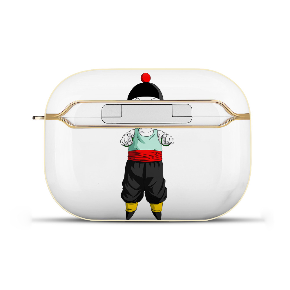 （画像用） ドラゴンボール 餃子（チャオズ）DRAGON BALL Chaoz 【AirPods Pro用】ハードシェル保護ケース｜耐衝撃・防指紋・カラビナ付き商品仕様