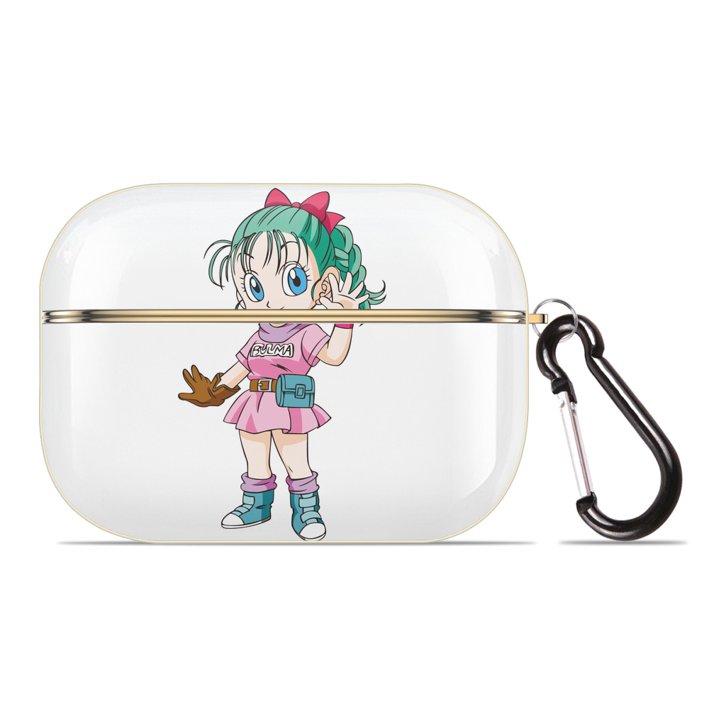 （画像用） ドラゴンボール ブルマ DRAGON BALL Bulma 【AirPods Pro用】ハードシェル保護ケース｜耐衝撃・防指紋・カラビナ付き商品仕様