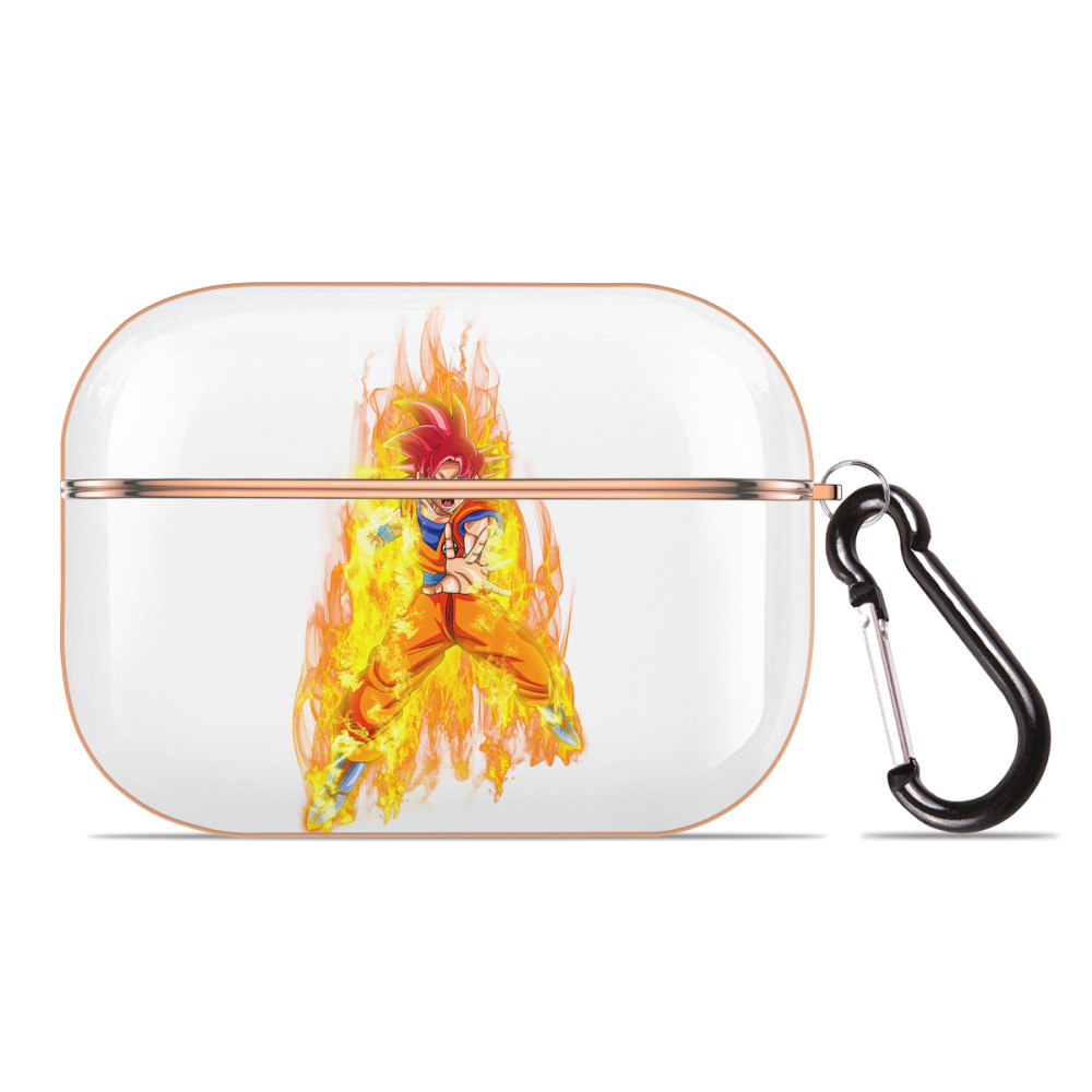 （画像用） ドラゴンボール 孫悟空（そん ごくう）Son Goku カカロット DRAGON BALL Kakarotto 【AirPods Pro用】ハードシェル保護ケース｜耐衝撃・防指紋・カラビナ付き商品仕様