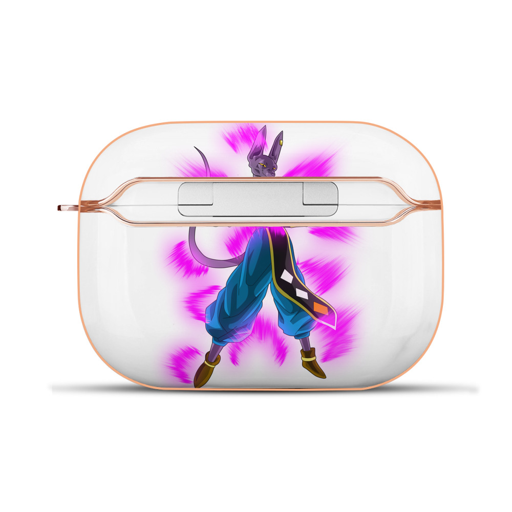 （画像用） ドラゴンボール ビルス 破壊神ビルス DRAGON BALL Beerus Birusu 【AirPods Pro用】ハードシェル保護ケース｜耐衝撃・防指紋・カラビナ付き商品仕様