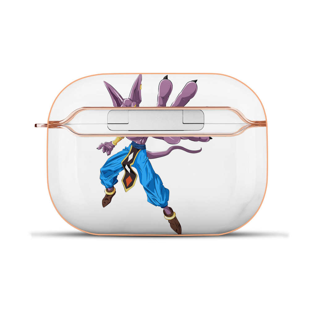 （画像用） ドラゴンボール ビルス 破壊神ビルス DRAGON BALL Beerus Birusu 【AirPods Pro用】ハードシェル保護ケース｜耐衝撃・防指紋・カラビナ付き商品仕様