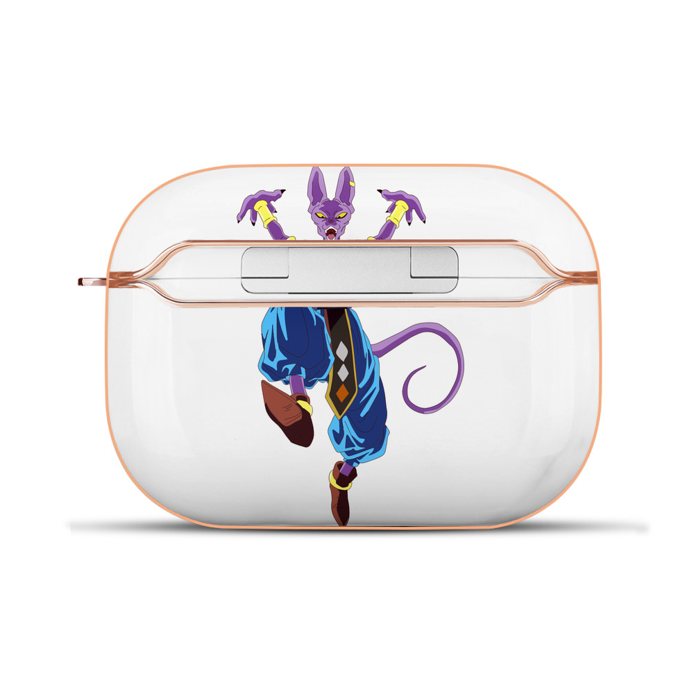 （画像用） ドラゴンボール ビルス 破壊神ビルス DRAGON BALL Beerus Birusu 【AirPods Pro用】ハードシェル保護ケース｜耐衝撃・防指紋・カラビナ付き商品仕様