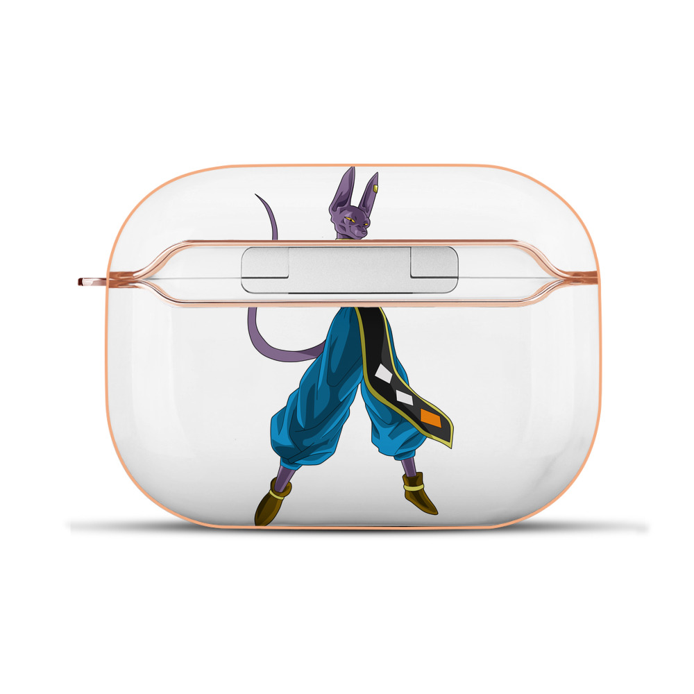 （画像用） ドラゴンボール ビルス 破壊神ビルス DRAGON BALL Beerus Birusu 【AirPods Pro用】ハードシェル保護ケース｜耐衝撃・防指紋・カラビナ付き商品仕様