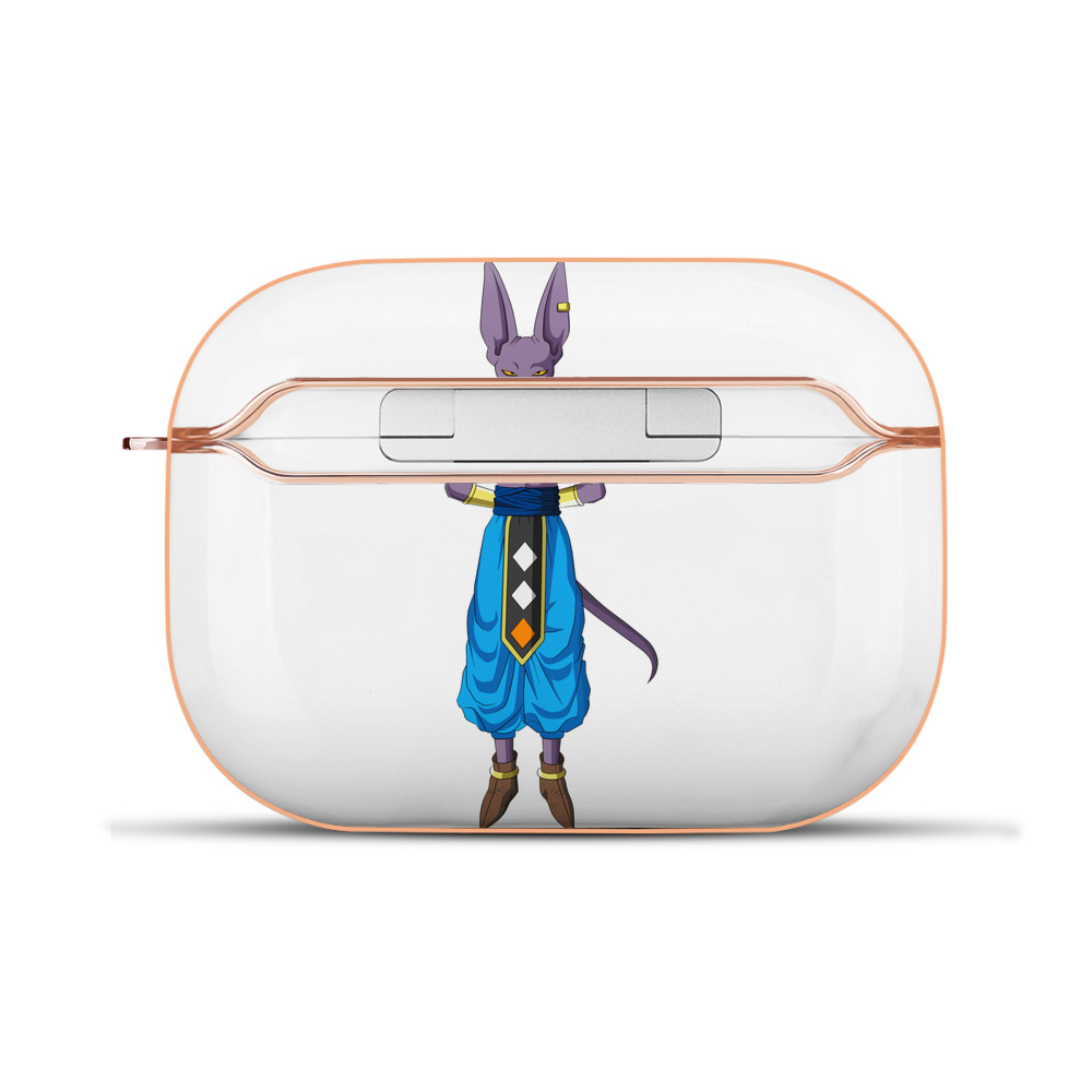 （画像用） ドラゴンボール ビルス 破壊神ビルス DRAGON BALL Beerus Birusu 【AirPods Pro用】ハードシェル保護ケース｜耐衝撃・防指紋・カラビナ付き商品仕様