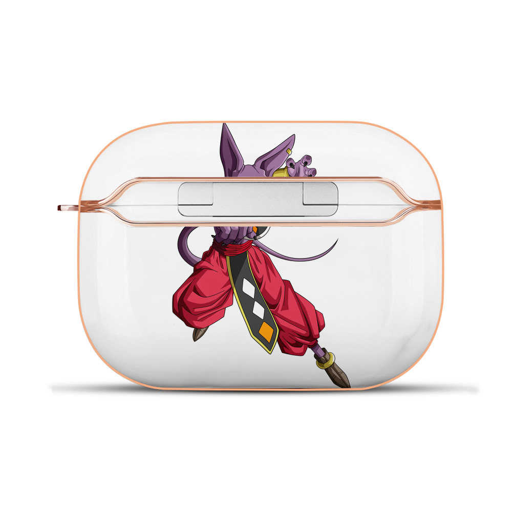 （画像用） ドラゴンボール ビルス 破壊神ビルス DRAGON BALL Beerus Birusu 【AirPods Pro用】ハードシェル保護ケース｜耐衝撃・防指紋・カラビナ付き商品仕様