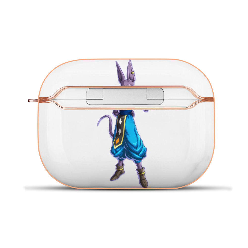 （画像用） ドラゴンボール ビルス 破壊神ビルス DRAGON BALL Beerus Birusu 【AirPods Pro用】ハードシェル保護ケース｜耐衝撃・防指紋・カラビナ付き商品仕様