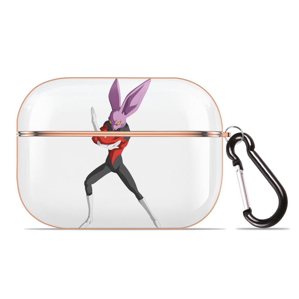 （画像用） ドラゴンボール ビルス 破壊神ビルス DRAGON BALL Beerus Birusu 【AirPods Pro用】ハードシェル保護ケース｜耐衝撃・防指紋・カラビナ付き商品仕様