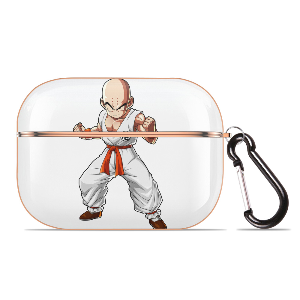（画像用） ドラゴンボール クリリン DRAGON BALL krillin 【AirPods Pro用】ハードシェル保護ケース｜耐衝撃・防指紋・カラビナ付き商品仕様