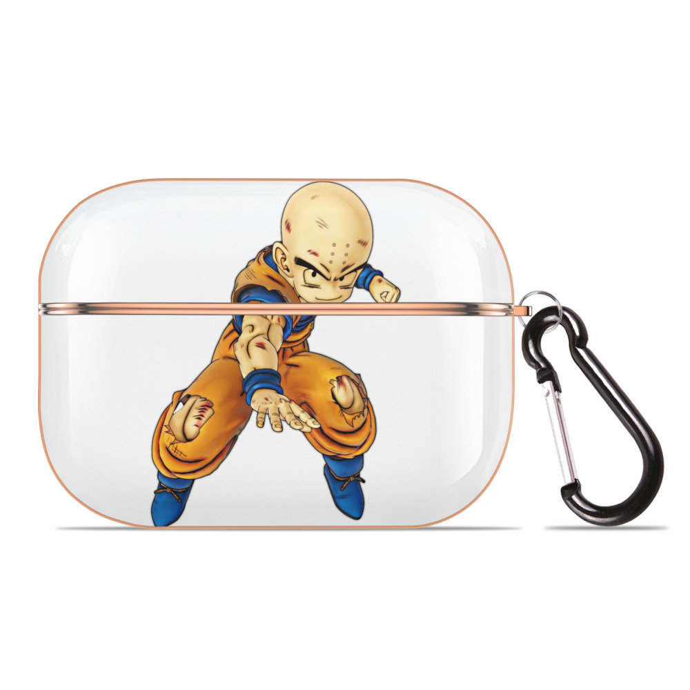 （画像用） ドラゴンボール クリリン DRAGON BALL krillin 【AirPods Pro用】ハードシェル保護ケース｜耐衝撃・防指紋・カラビナ付き商品仕様