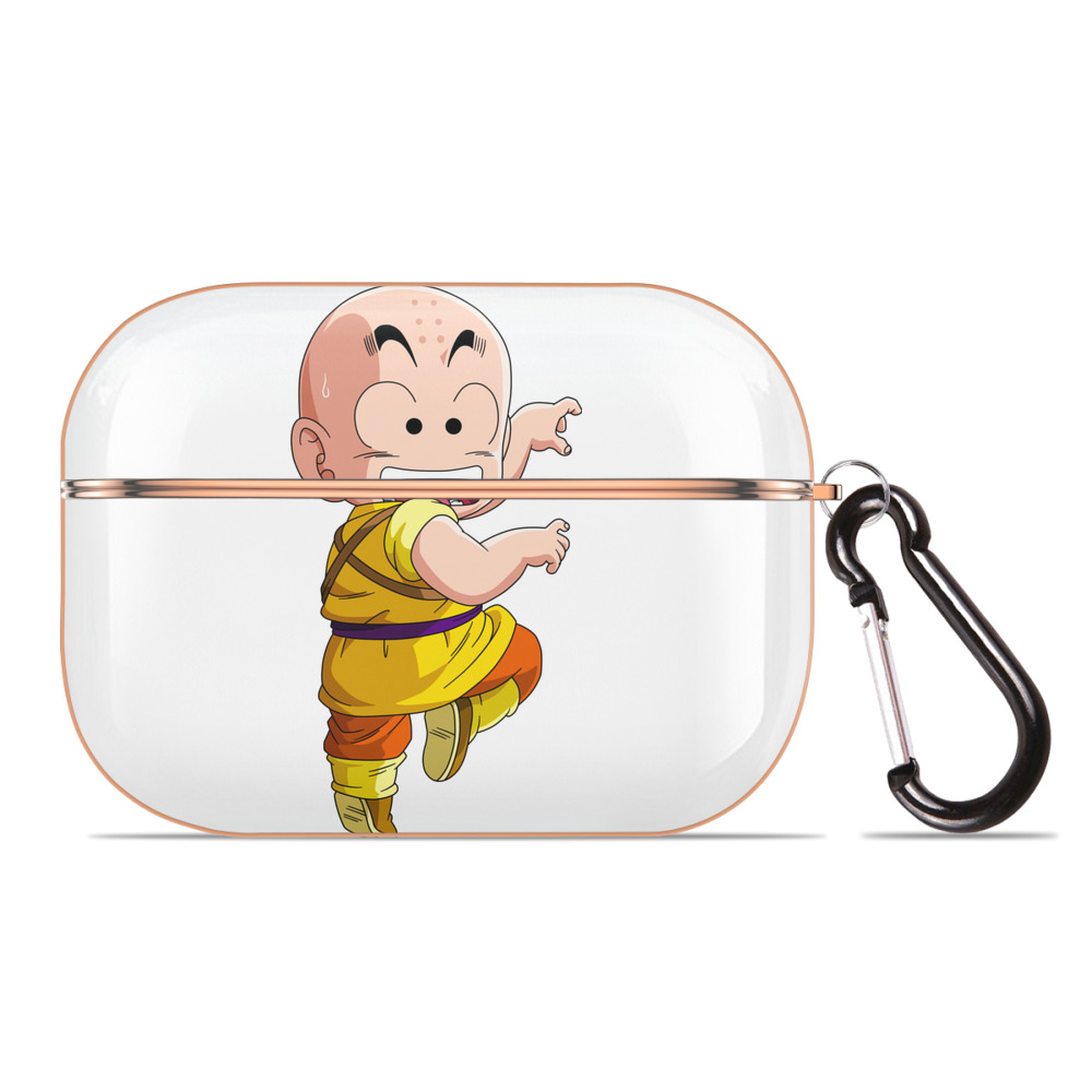 （画像用） ドラゴンボール クリリン DRAGON BALL krillin 【AirPods Pro用】ハードシェル保護ケース｜耐衝撃・防指紋・カラビナ付き商品仕様