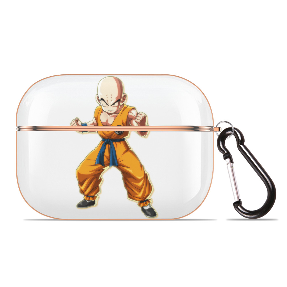 （画像用） ドラゴンボール クリリン DRAGON BALL krillin 【AirPods Pro用】ハードシェル保護ケース｜耐衝撃・防指紋・カラビナ付き商品仕様