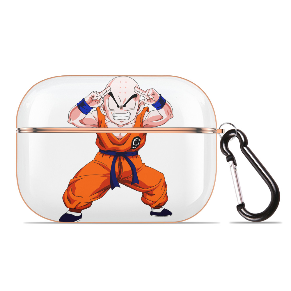 （画像用） ドラゴンボール クリリン DRAGON BALL krillin 【AirPods Pro用】ハードシェル保護ケース｜耐衝撃・防指紋・カラビナ付き商品仕様