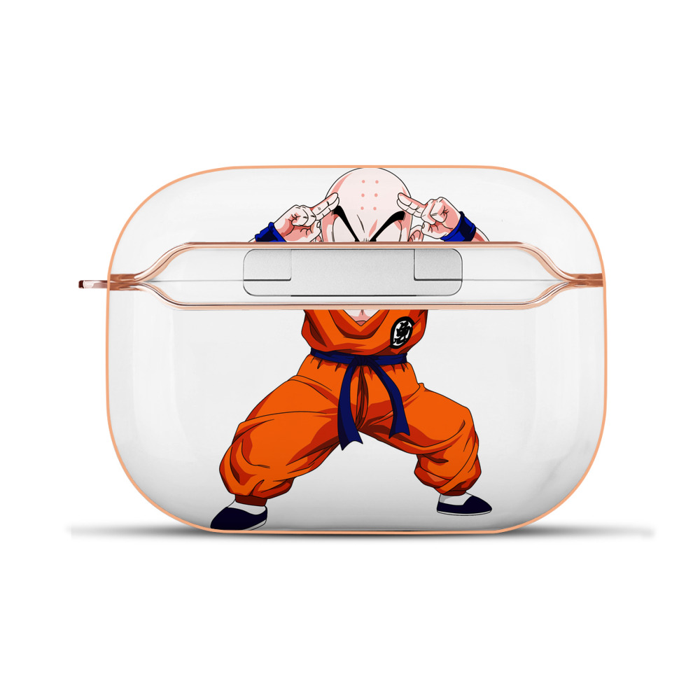 （画像用） ドラゴンボール クリリン DRAGON BALL krillin 【AirPods Pro用】ハードシェル保護ケース｜耐衝撃・防指紋・カラビナ付き商品仕様