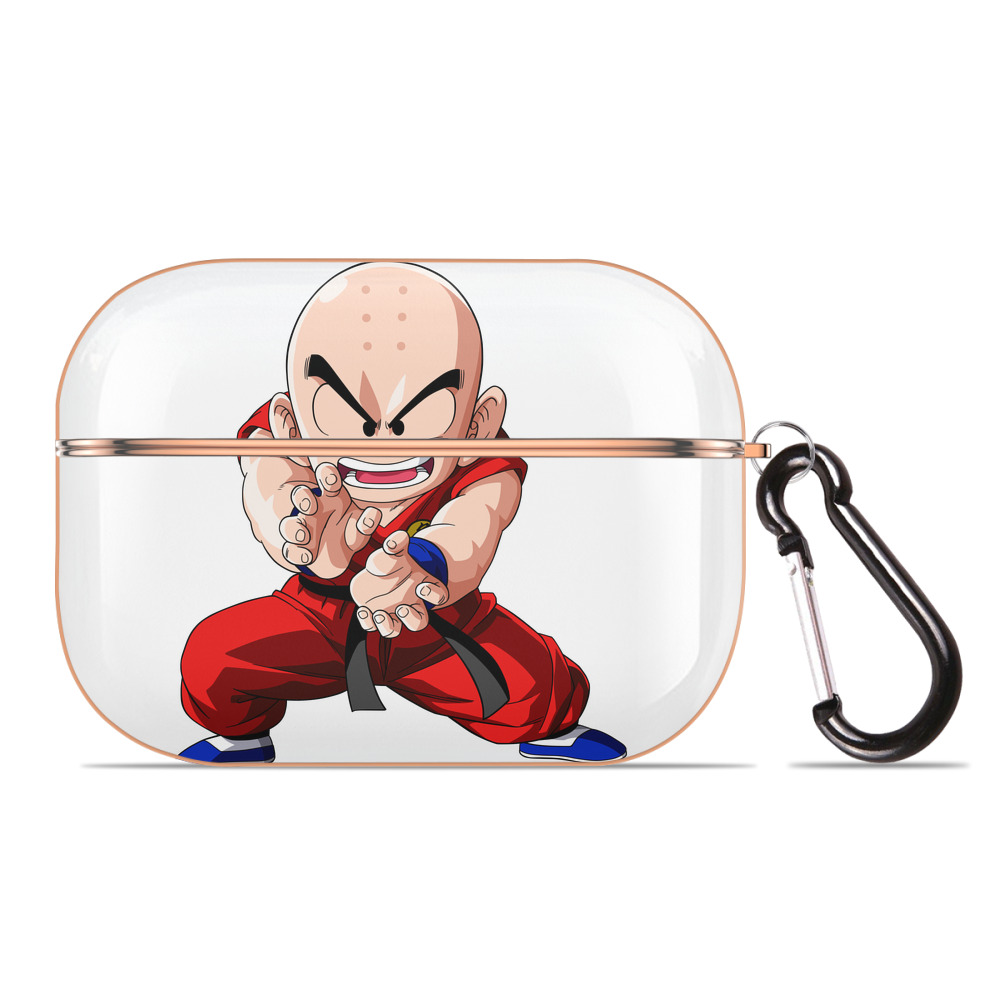 （画像用） ドラゴンボール クリリン DRAGON BALL krillin 【AirPods Pro用】ハードシェル保護ケース｜耐衝撃・防指紋・カラビナ付き商品仕様