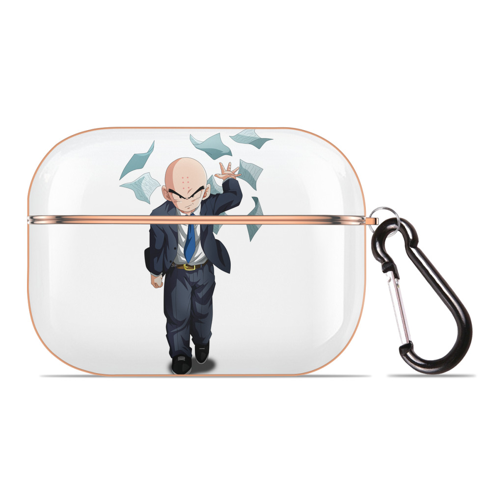（画像用） ドラゴンボール クリリン DRAGON BALL krillin 【AirPods Pro用】ハードシェル保護ケース｜耐衝撃・防指紋・カラビナ付き商品仕様