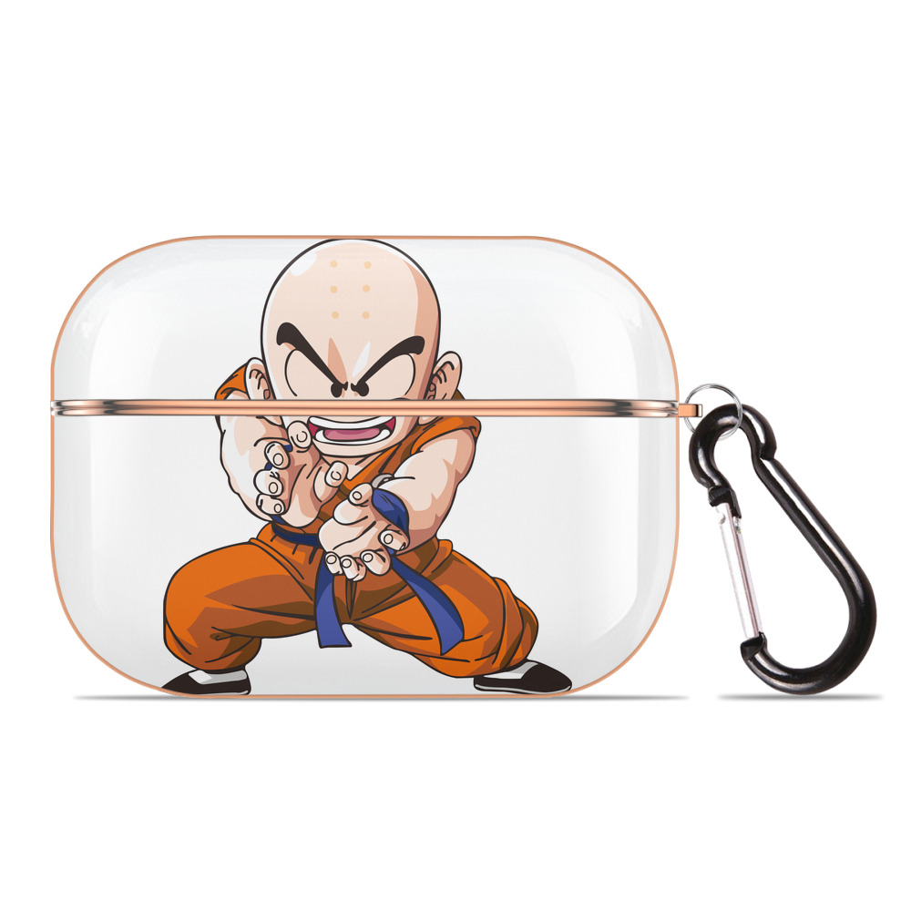 （画像用） ドラゴンボール クリリン DRAGON BALL krillin 【AirPods Pro用】ハードシェル保護ケース｜耐衝撃・防指紋・カラビナ付き商品仕様