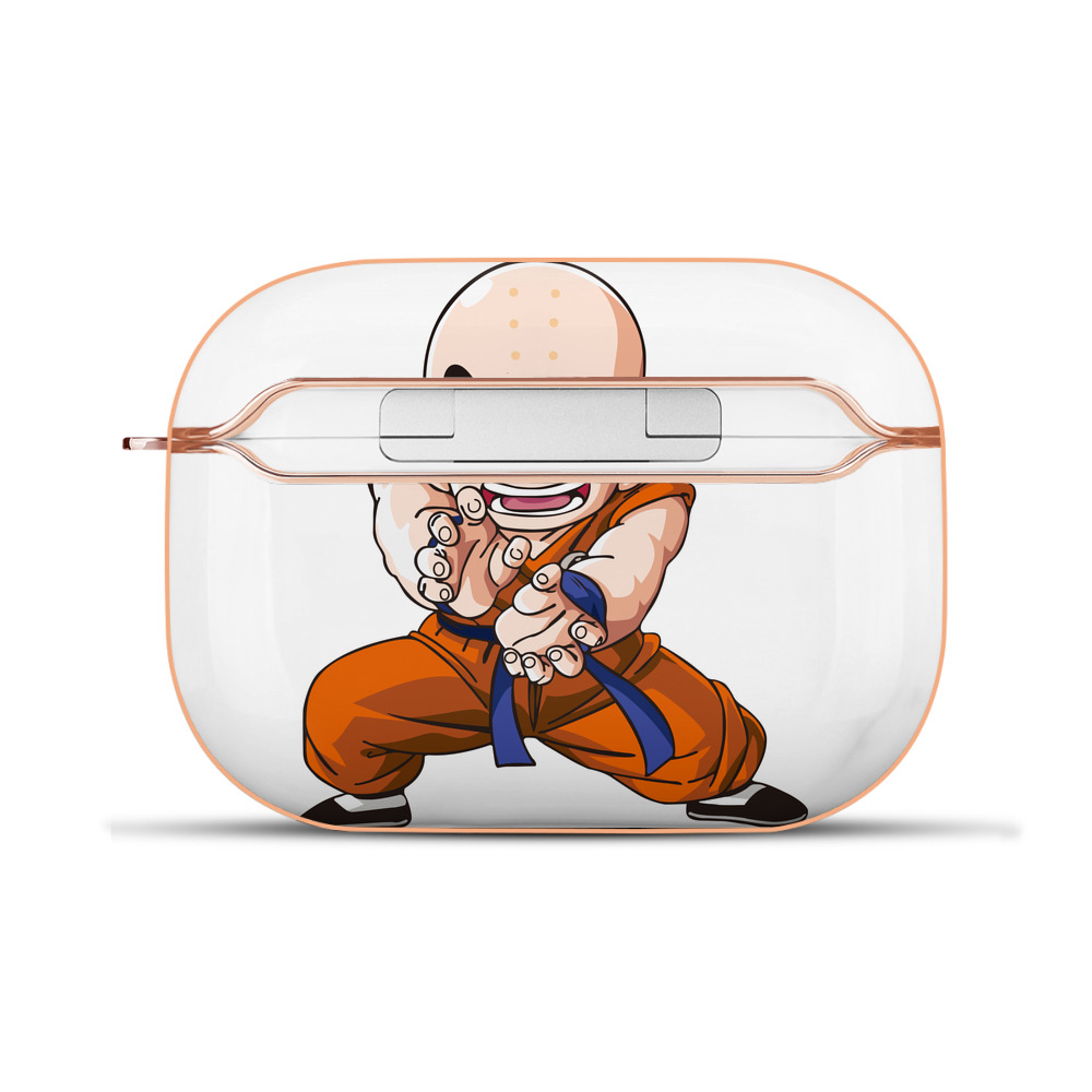（画像用） ドラゴンボール クリリン DRAGON BALL krillin 【AirPods Pro用】ハードシェル保護ケース｜耐衝撃・防指紋・カラビナ付き商品仕様