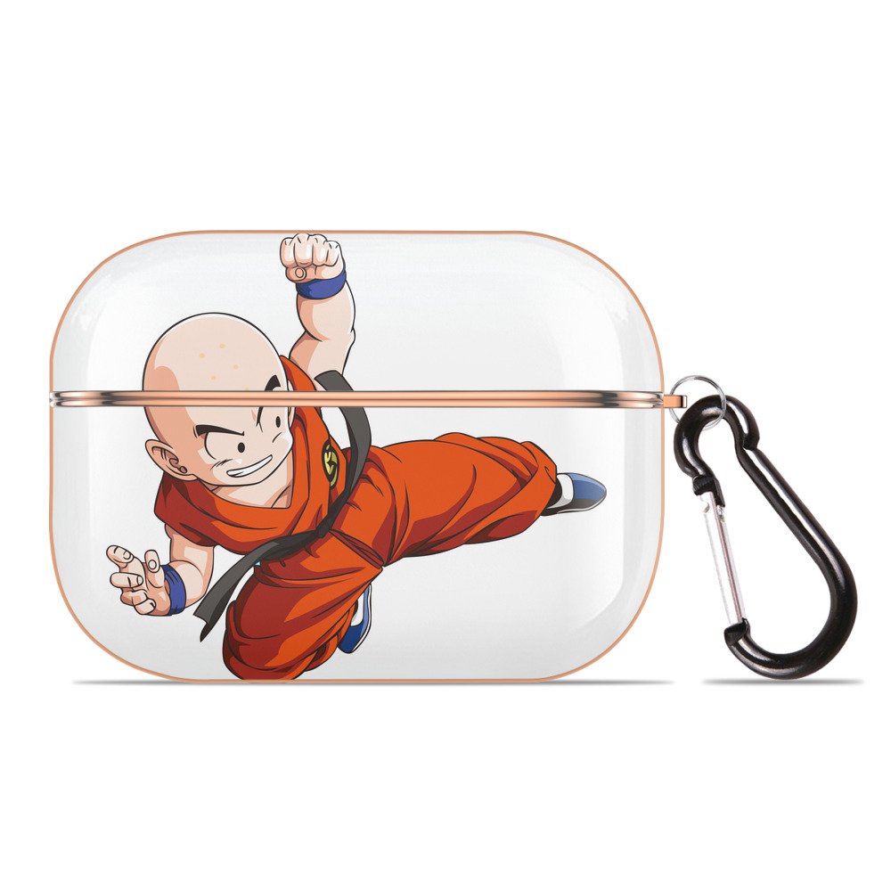（画像用） ドラゴンボール クリリン DRAGON BALL krillin 【AirPods Pro用】ハードシェル保護ケース｜耐衝撃・防指紋・カラビナ付き商品仕様