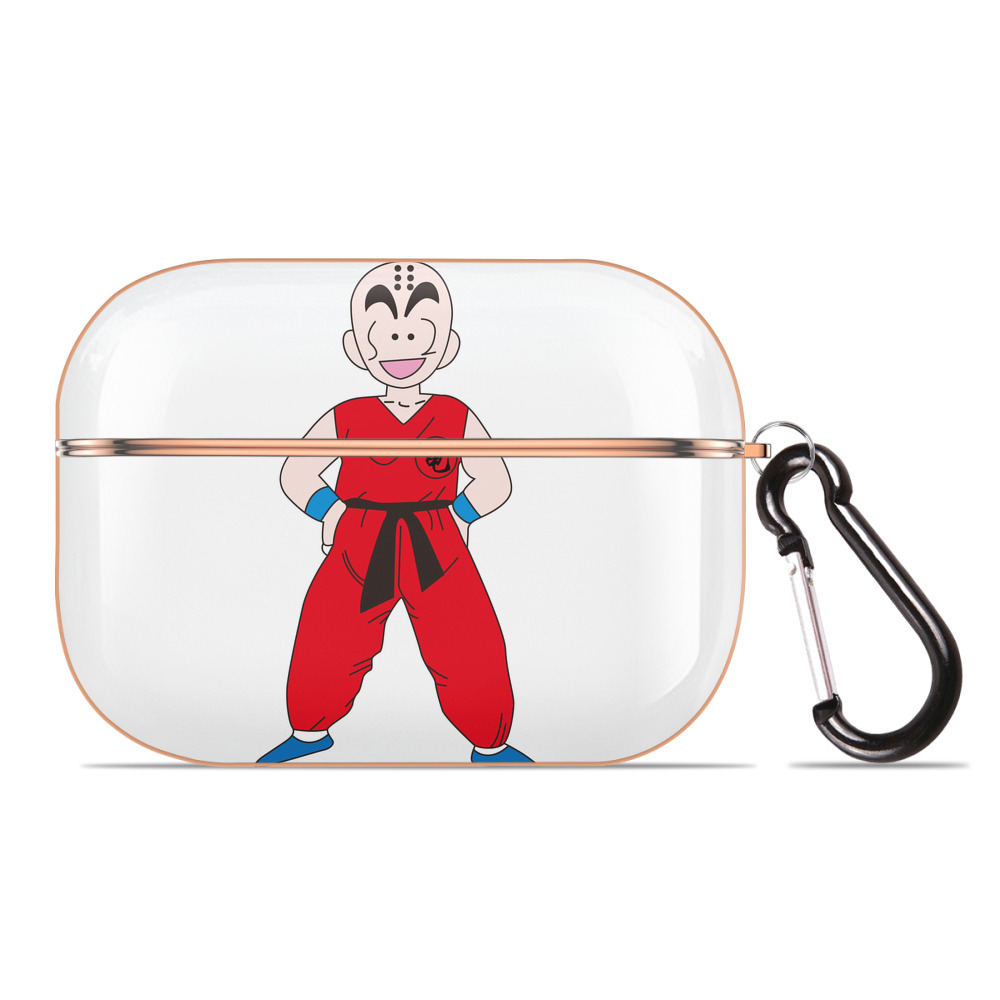 （画像用） ドラゴンボール クリリン DRAGON BALL krillin 【AirPods Pro用】ハードシェル保護ケース｜耐衝撃・防指紋・カラビナ付き商品仕様
