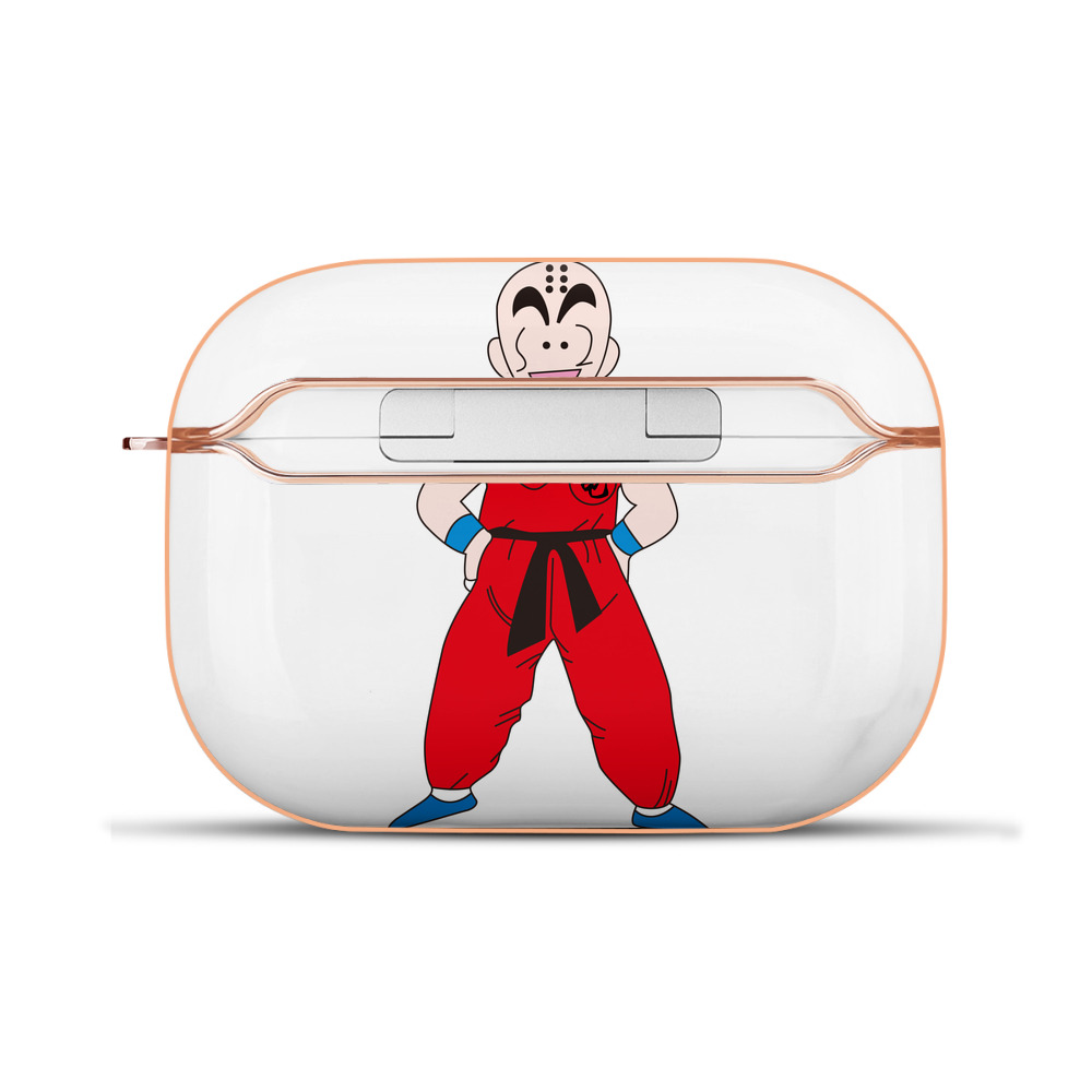 （画像用） ドラゴンボール クリリン DRAGON BALL krillin 【AirPods Pro用】ハードシェル保護ケース｜耐衝撃・防指紋・カラビナ付き商品仕様