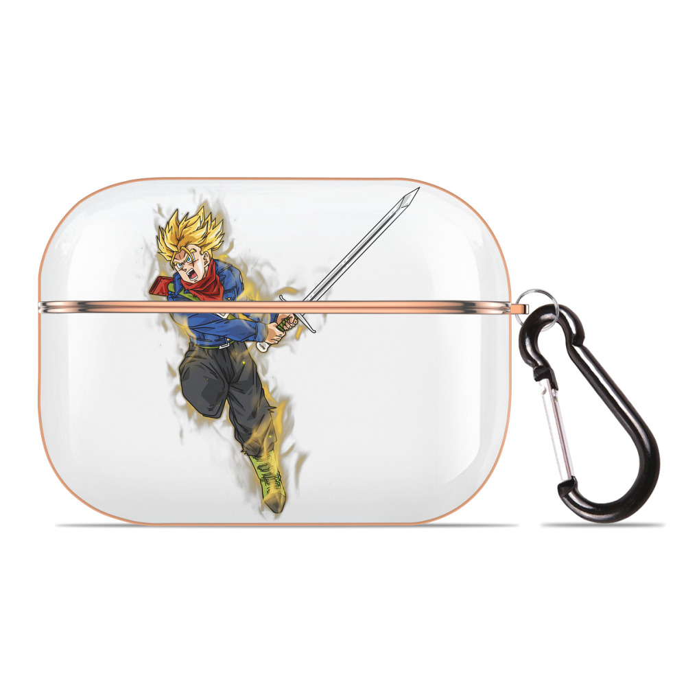 （画像用） ドラゴンボール トランクス（Torankusu）DRAGON BALL Trunks 【AirPods Pro用】ハードシェル保護ケース｜耐衝撃・防指紋・カラビナ付き商品仕様