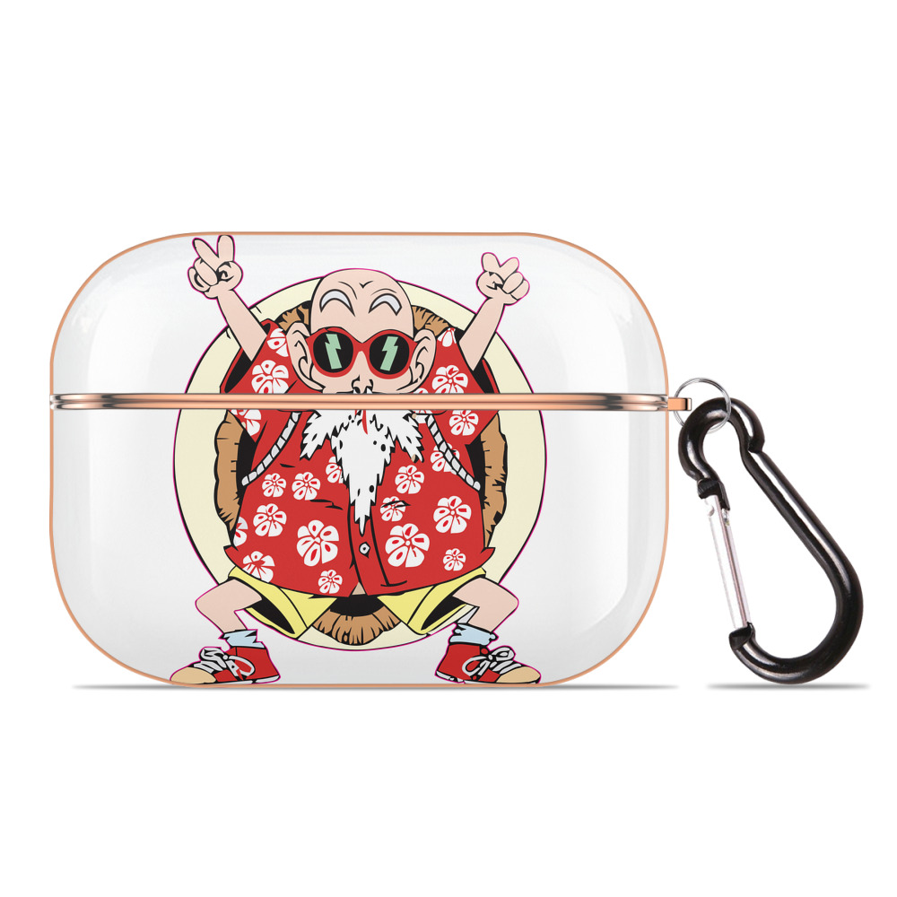 （画像用） ドラゴンボール 亀仙人（かめせんにん） DRAGON BALL Master Roshi Kame Sennin 【AirPods Pro用】ハードシェル保護ケース｜耐衝撃・防指紋・カラビナ付き商品仕様