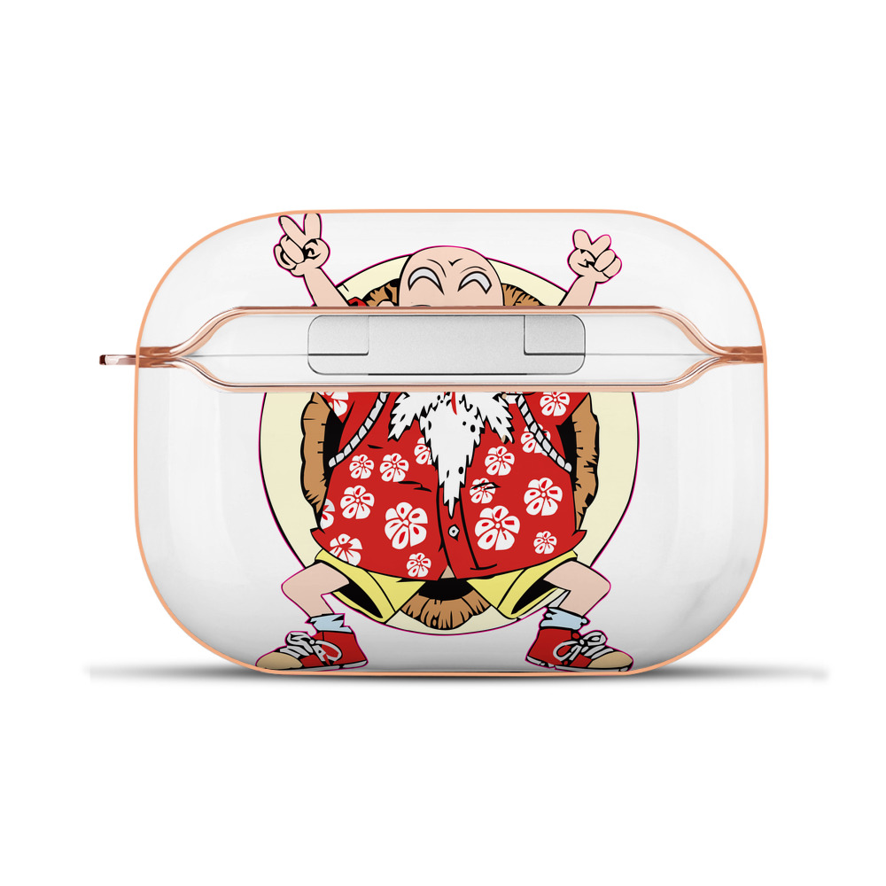 （画像用） ドラゴンボール 亀仙人（かめせんにん） DRAGON BALL Master Roshi Kame Sennin 【AirPods Pro用】ハードシェル保護ケース｜耐衝撃・防指紋・カラビナ付き商品仕様