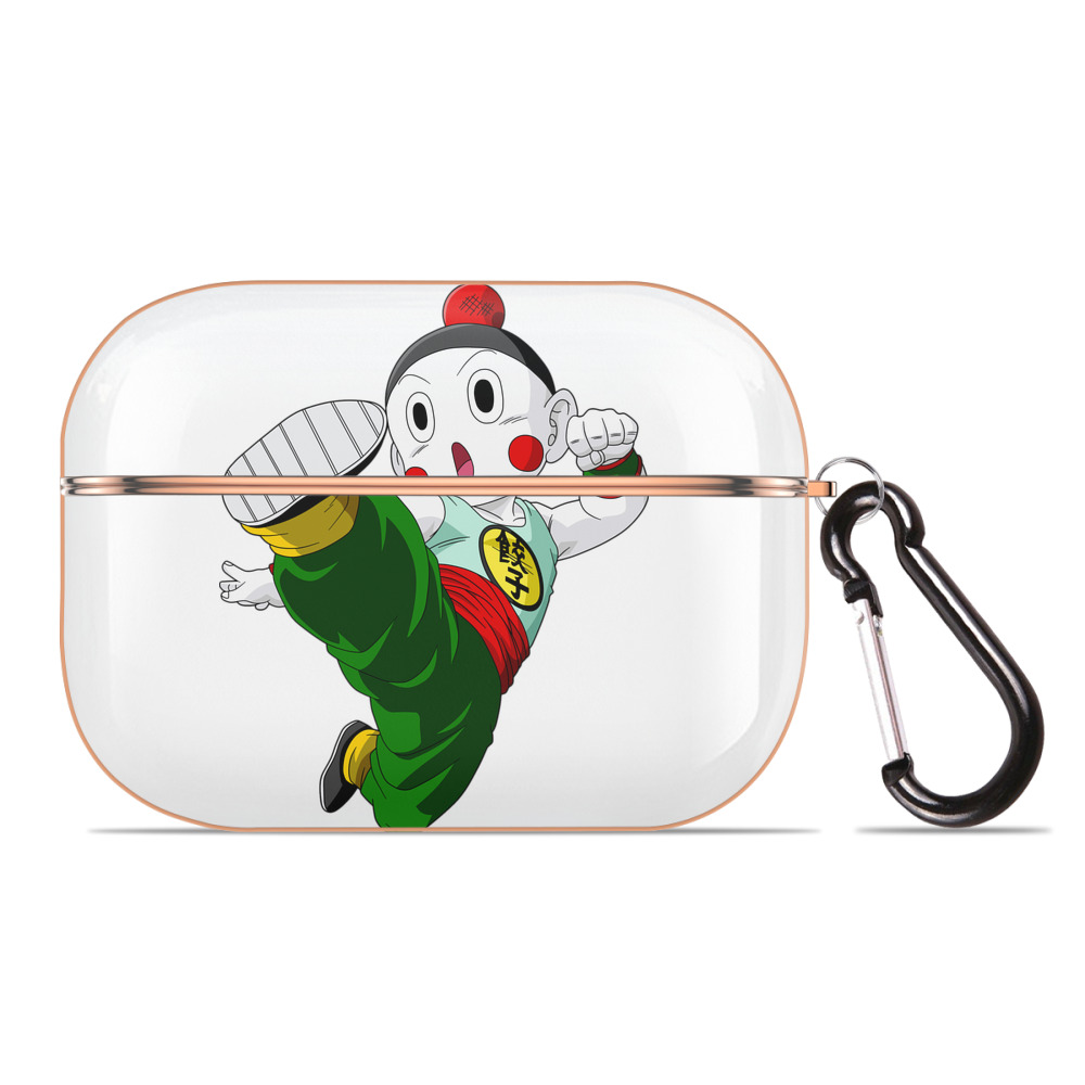 （画像用） ドラゴンボール 餃子（チャオズ）DRAGON BALL Chaoz 【AirPods Pro用】ハードシェル保護ケース｜耐衝撃・防指紋・カラビナ付き商品仕様