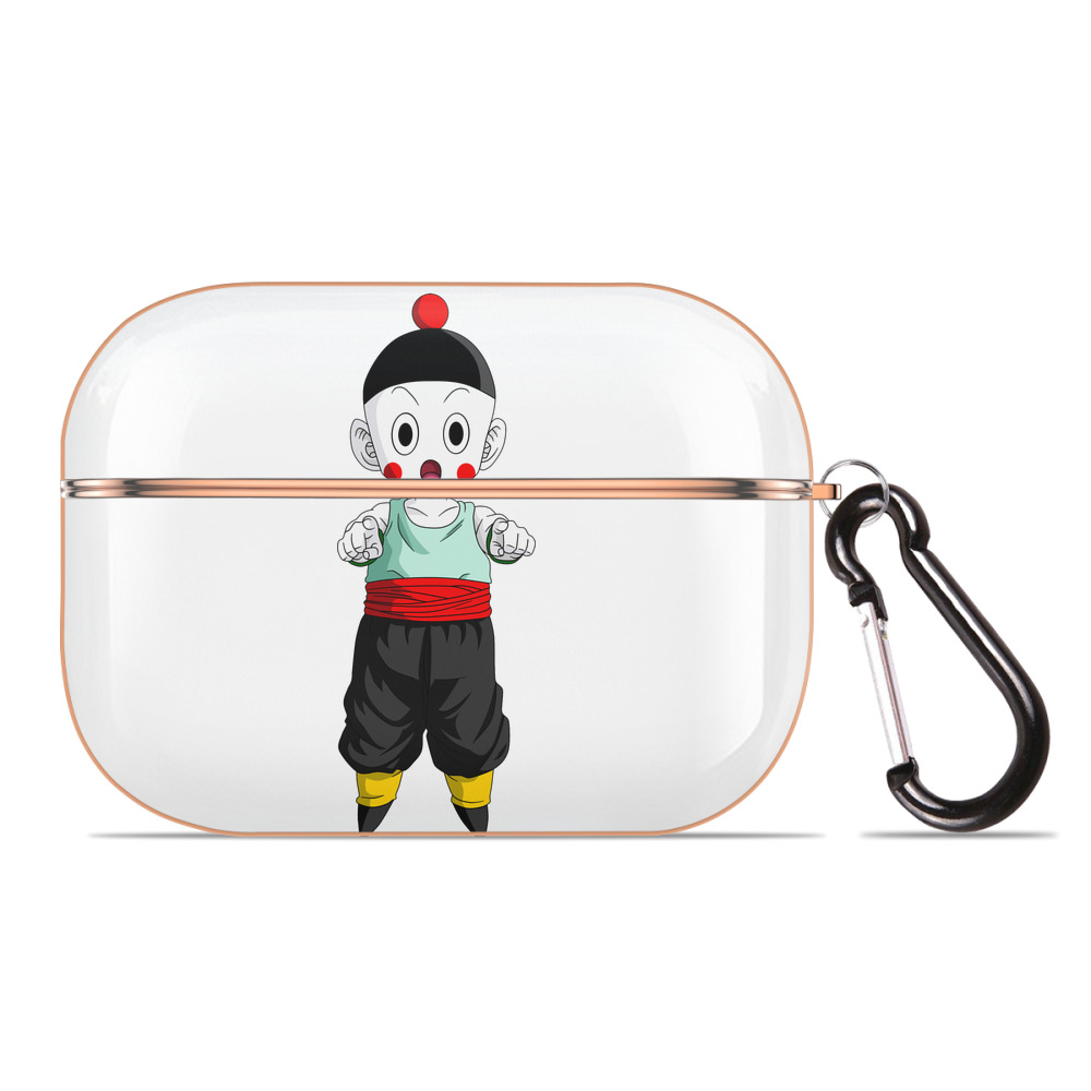 （画像用） ドラゴンボール 餃子（チャオズ）DRAGON BALL Chaoz 【AirPods Pro用】ハードシェル保護ケース｜耐衝撃・防指紋・カラビナ付き商品仕様
