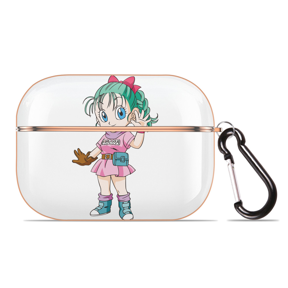 （画像用） ドラゴンボール ブルマ DRAGON BALL Bulma 【AirPods Pro用】ハードシェル保護ケース｜耐衝撃・防指紋・カラビナ付き商品仕様