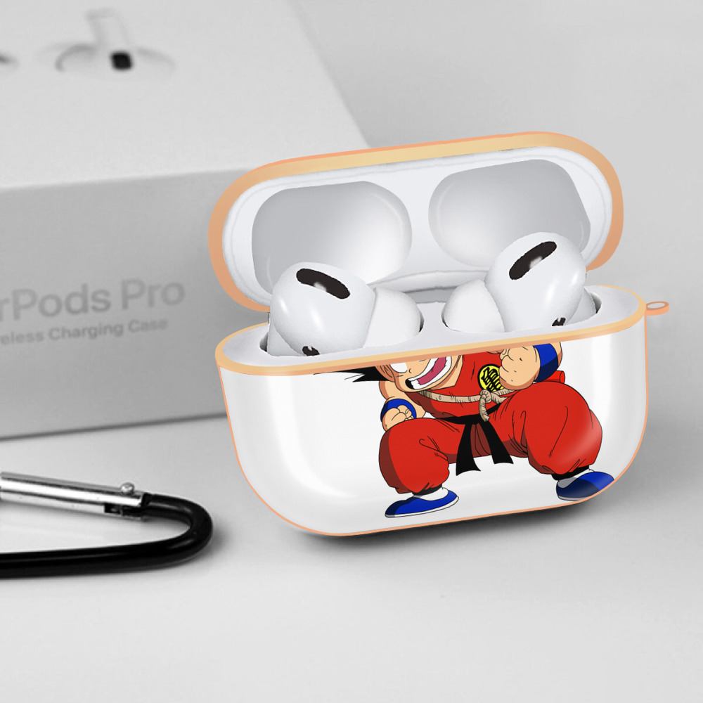 ドラゴンボール 孫悟空（そん ごくう）Son Goku カカロット DRAGON BALL Kakarotto 【AirPods Pro用】ハードシェル保護ケース｜耐衝撃・防指紋・カラビナ付き商品仕様