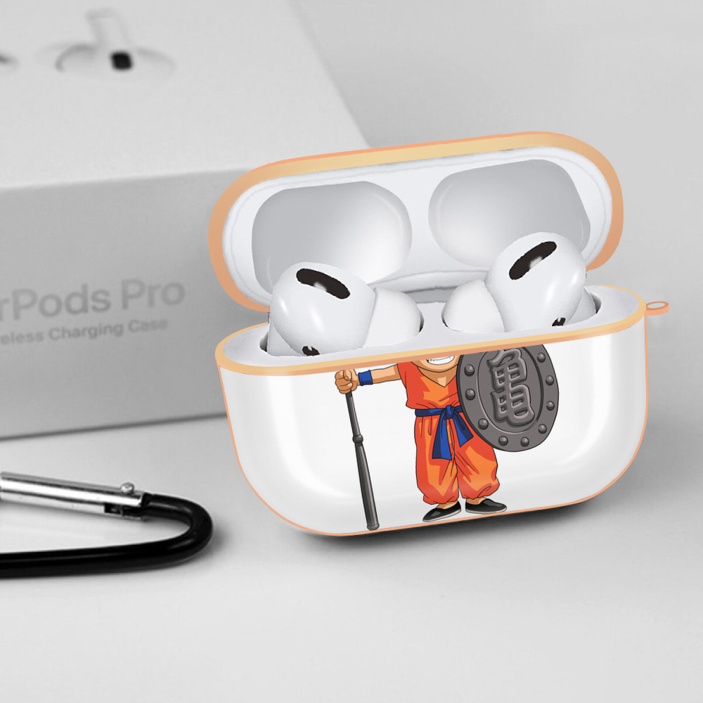 ドラゴンボール 孫悟空（そん ごくう）Son Goku カカロット DRAGON BALL Kakarotto 【AirPods Pro用】ハードシェル保護ケース｜耐衝撃・防指紋・カラビナ付き商品仕様