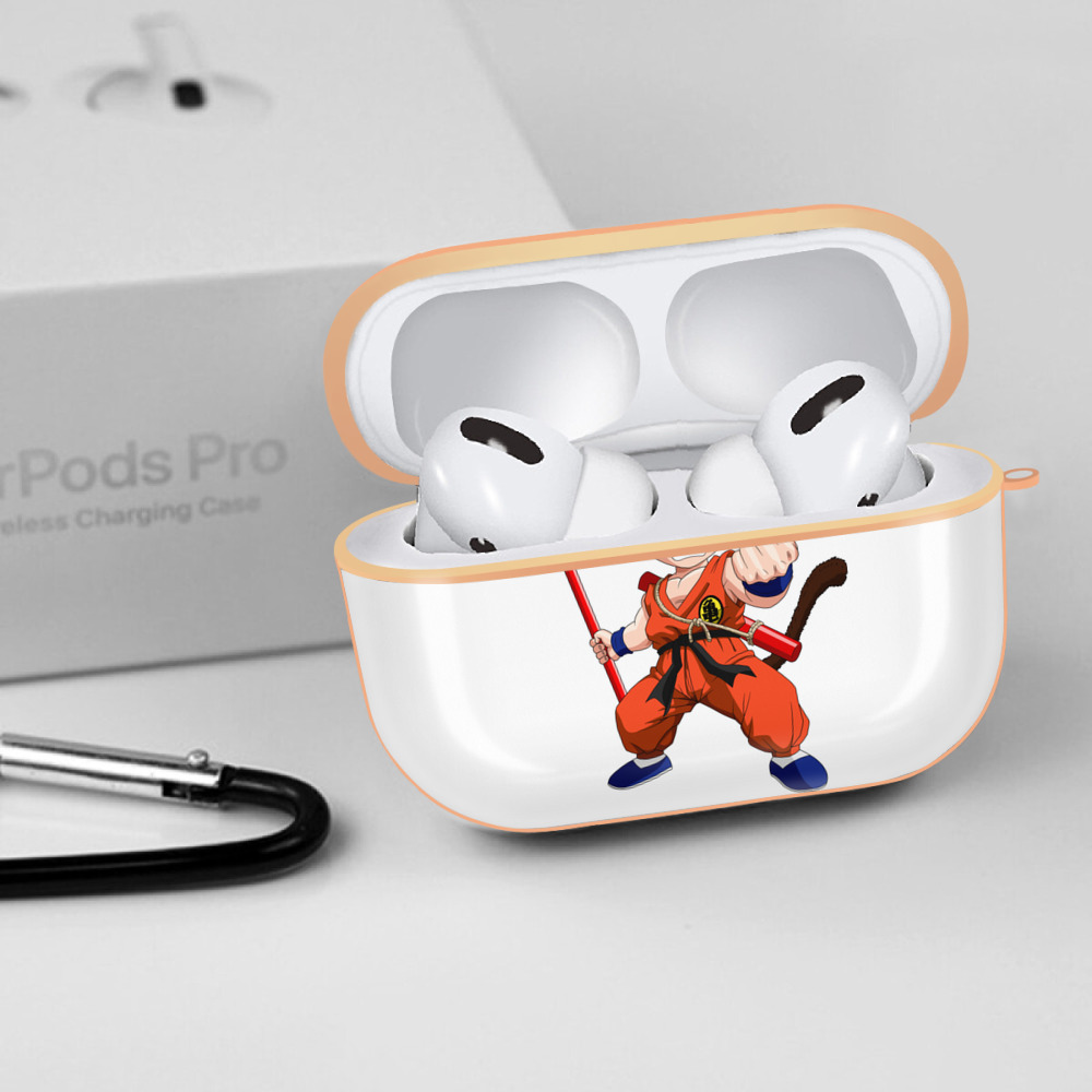 ドラゴンボール 孫悟空（そん ごくう）Son Goku カカロット DRAGON BALL Kakarotto 【AirPods Pro用】ハードシェル保護ケース｜耐衝撃・防指紋・カラビナ付き商品仕様