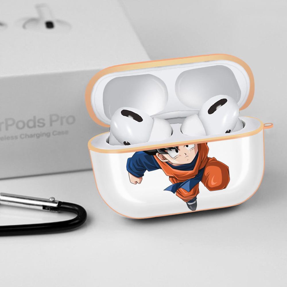 ドラゴンボール 孫悟空（そん ごくう）Son Goku カカロット DRAGON BALL Kakarotto 【AirPods Pro用】ハードシェル保護ケース｜耐衝撃・防指紋・カラビナ付き商品仕様