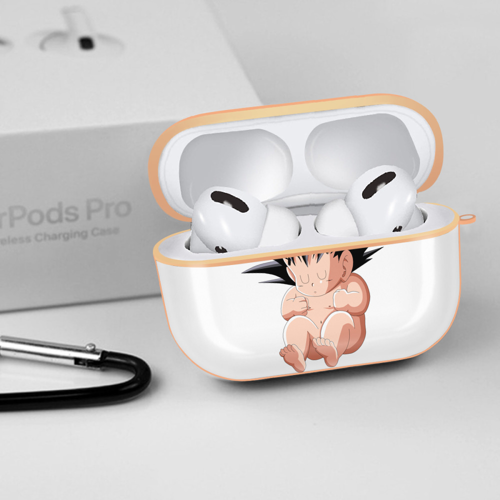 ドラゴンボール 孫悟空（そん ごくう）Son Goku カカロット DRAGON BALL Kakarotto 【AirPods Pro用】ハードシェル保護ケース｜耐衝撃・防指紋・カラビナ付き商品仕様