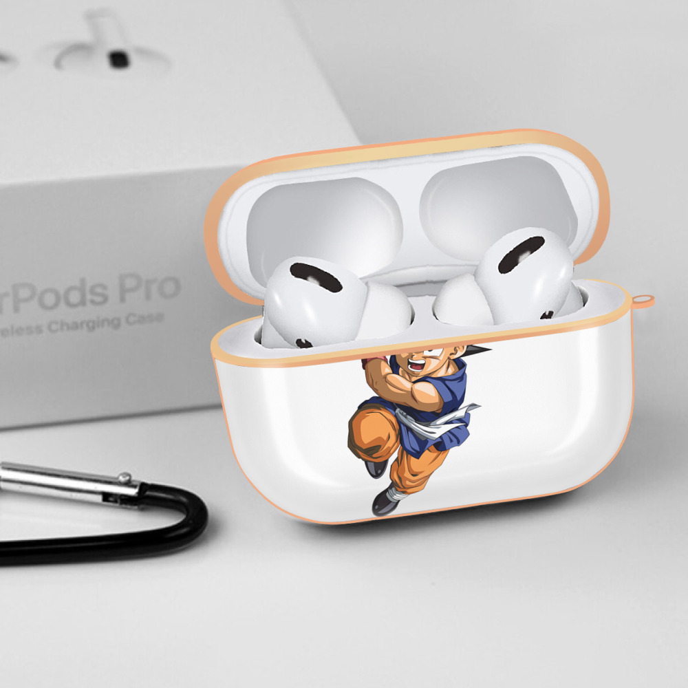 ドラゴンボール 孫悟空（そん ごくう）Son Goku カカロット DRAGON BALL Kakarotto 【AirPods Pro用】ハードシェル保護ケース｜耐衝撃・防指紋・カラビナ付き商品仕様