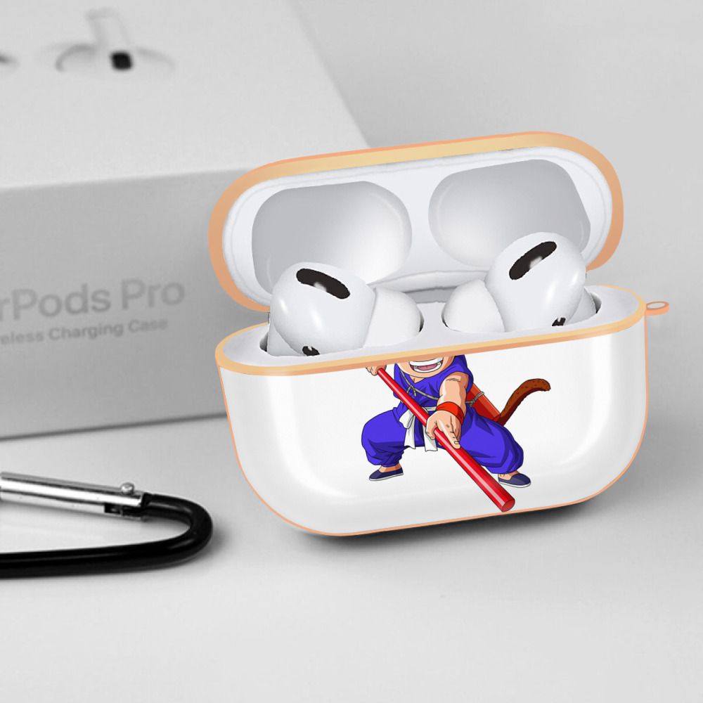 ドラゴンボール 孫悟空（そん ごくう）Son Goku カカロット DRAGON BALL Kakarotto 【AirPods Pro用】ハードシェル保護ケース｜耐衝撃・防指紋・カラビナ付き商品仕様