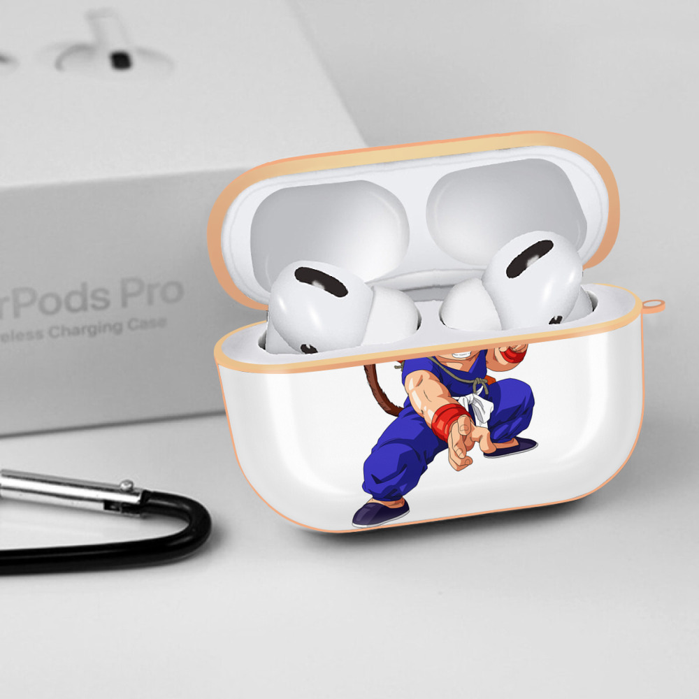 ドラゴンボール 孫悟空（そん ごくう）Son Goku カカロット DRAGON BALL Kakarotto 【AirPods Pro用】ハードシェル保護ケース｜耐衝撃・防指紋・カラビナ付き商品仕様